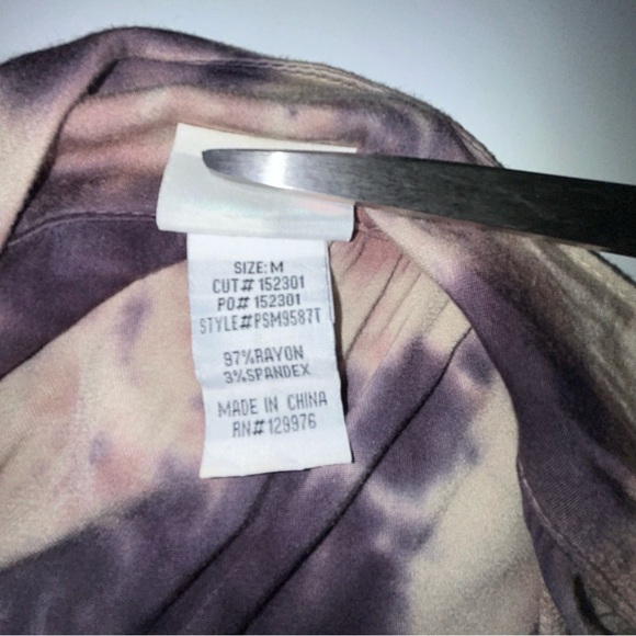 Mind Set by‎ XCVI tie dye boho tunic shirt size M - Picture 8 of 8